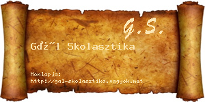Gál Skolasztika névjegykártya